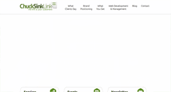 Desktop Screenshot of chucksink.com